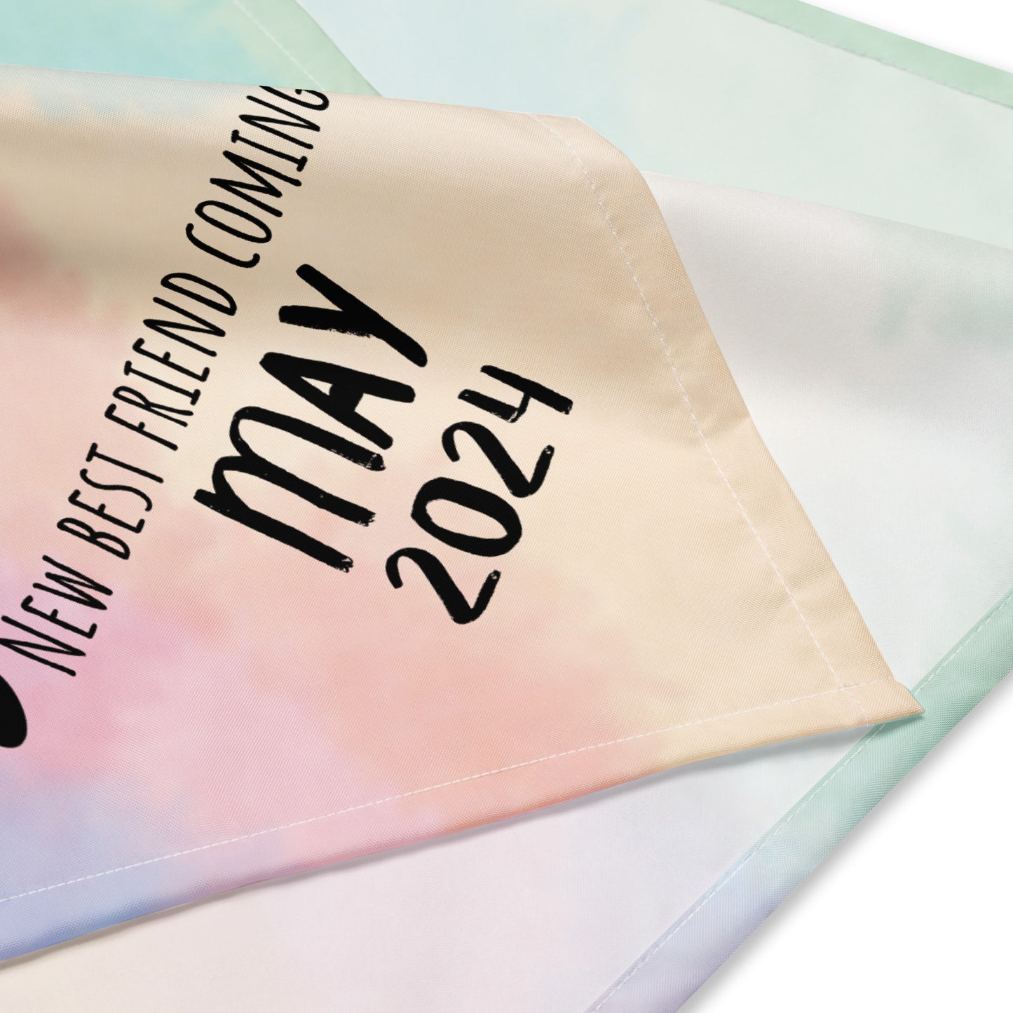 May 2024 Baby Announcement All-over print bandana