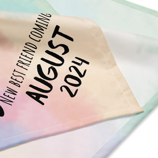 August 2024 Baby Announcement All-over print bandana