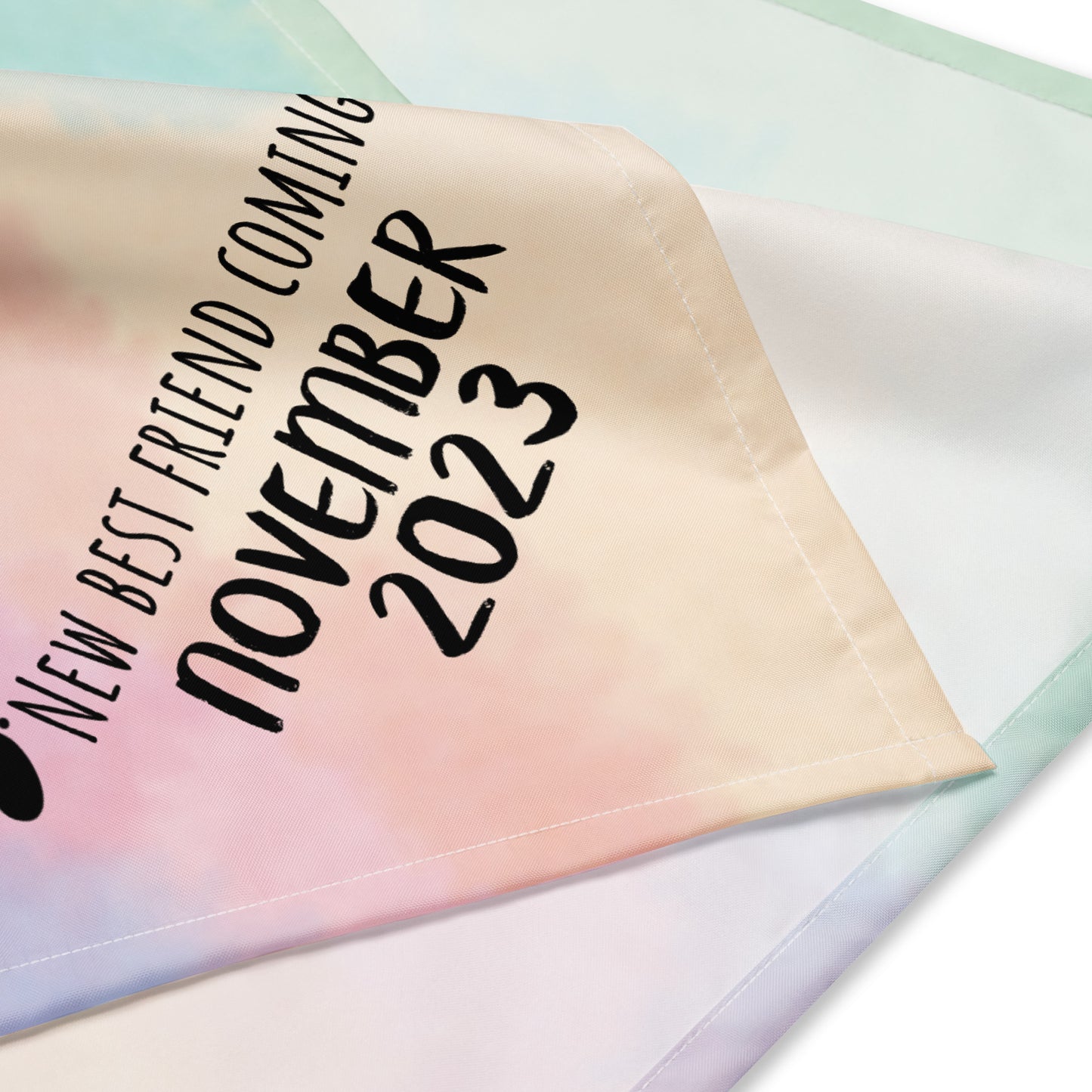 November 2023 Baby Announcement All-over print bandana