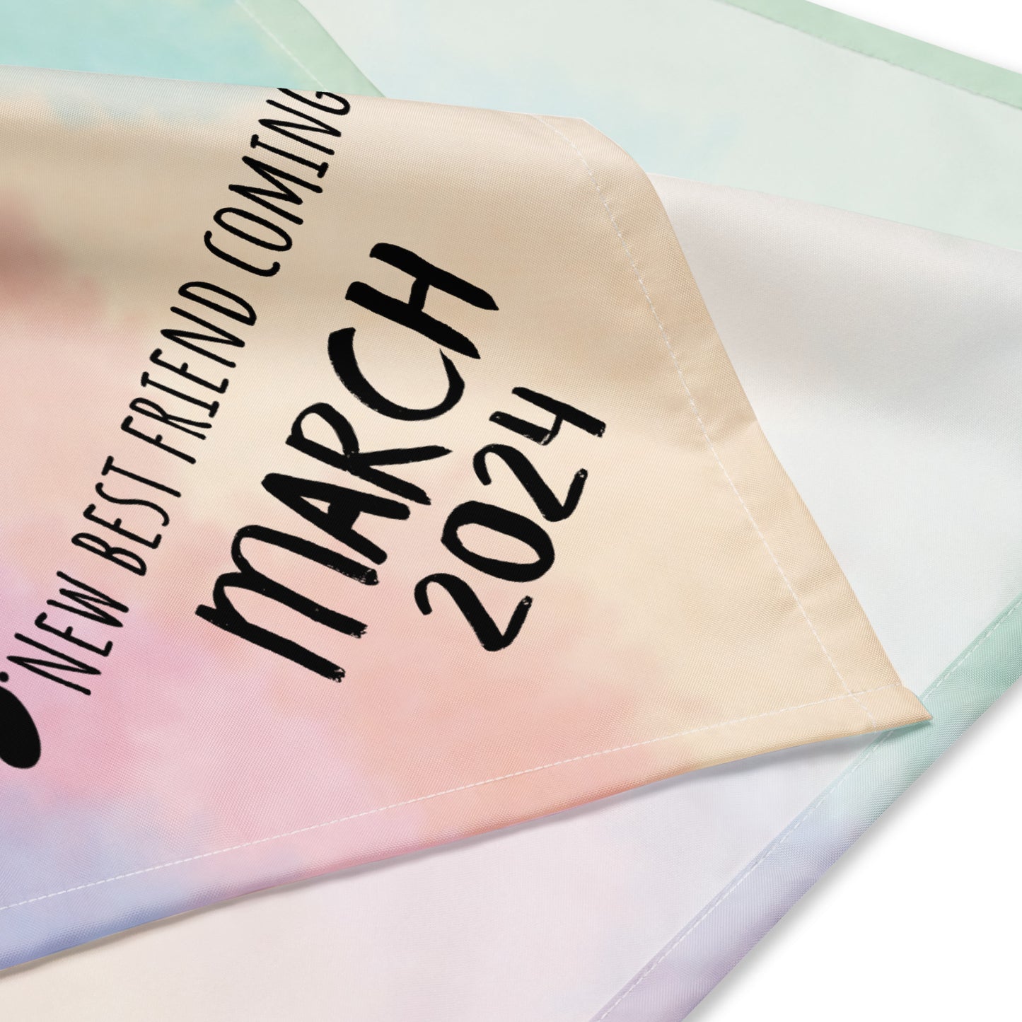 March 2024 Baby Announcement All-over print bandana