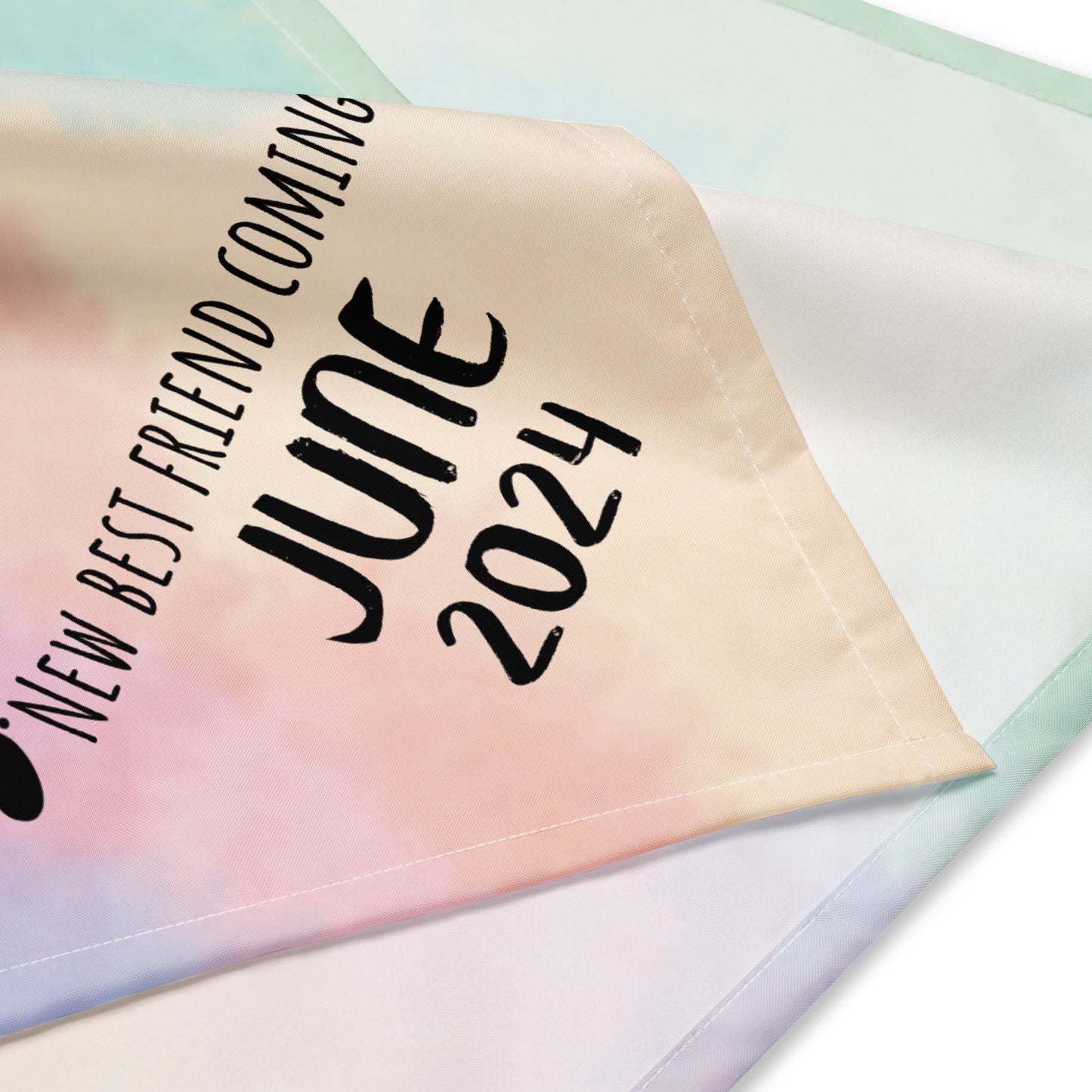 June 2024 Baby Announcement All-over print bandana