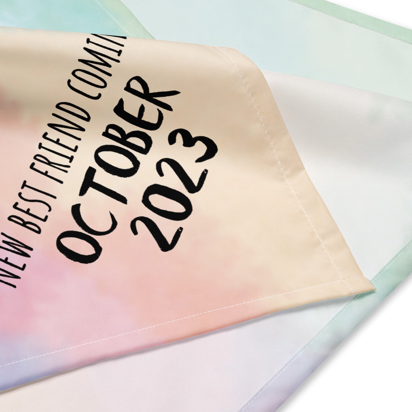 October 2023 Baby Announcement All-over print bandana