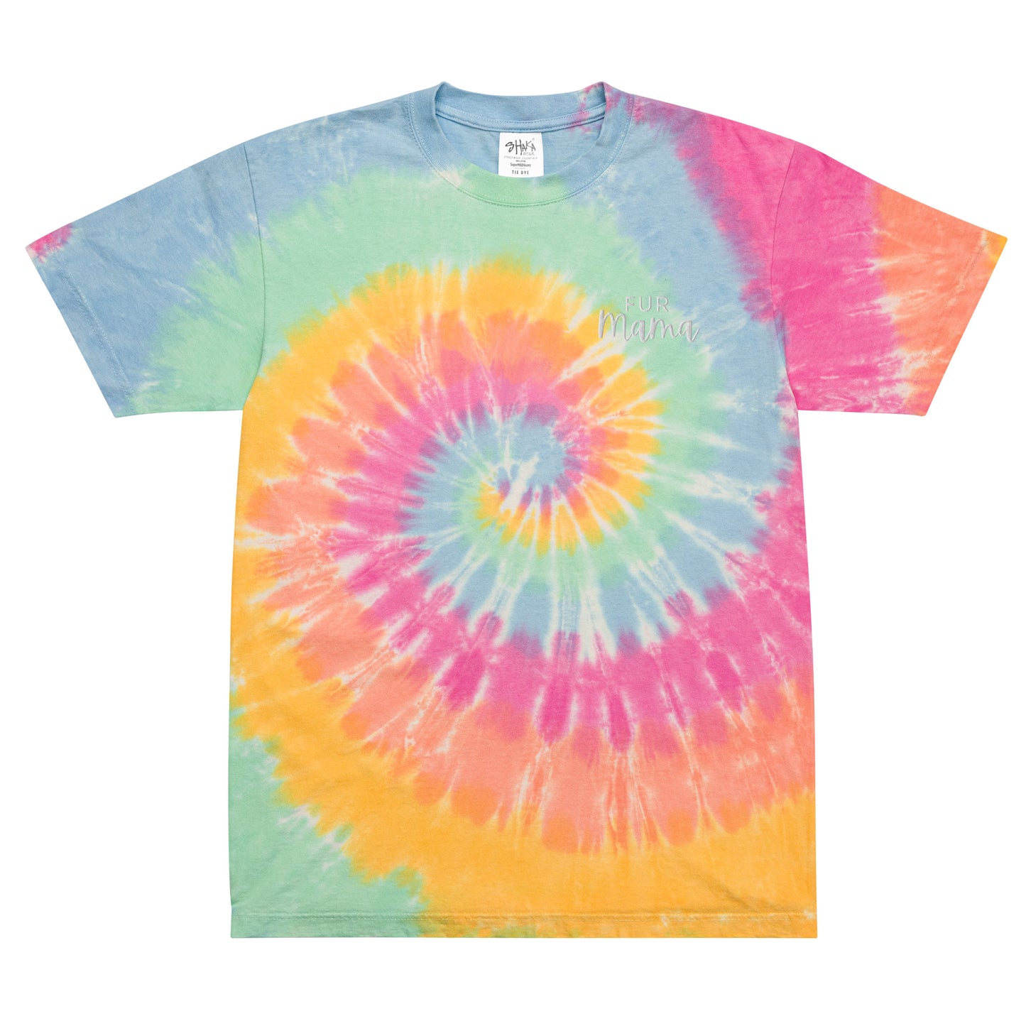 Fur Mama Oversized Tie-dye t-shirt