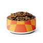 Red & Yellow Checkered Pet bowl