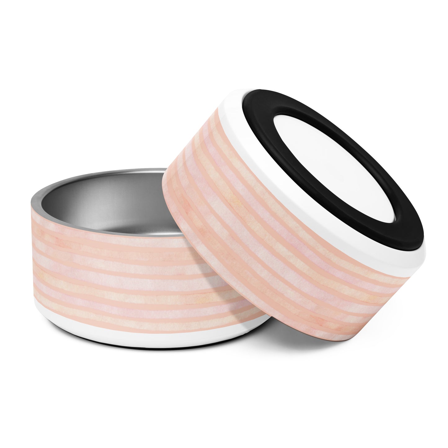 Striped Pet Bowl