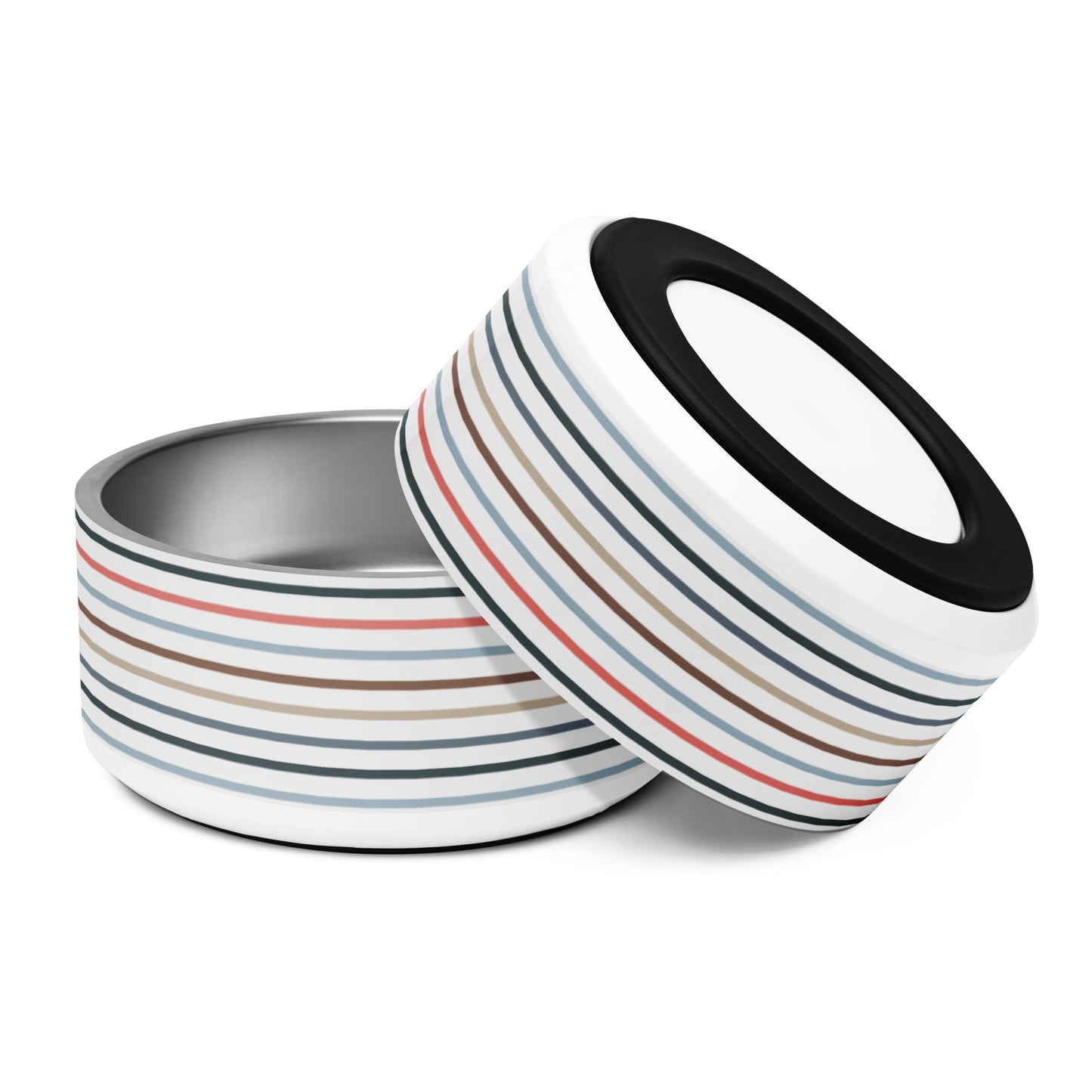 Striped Pet bowl