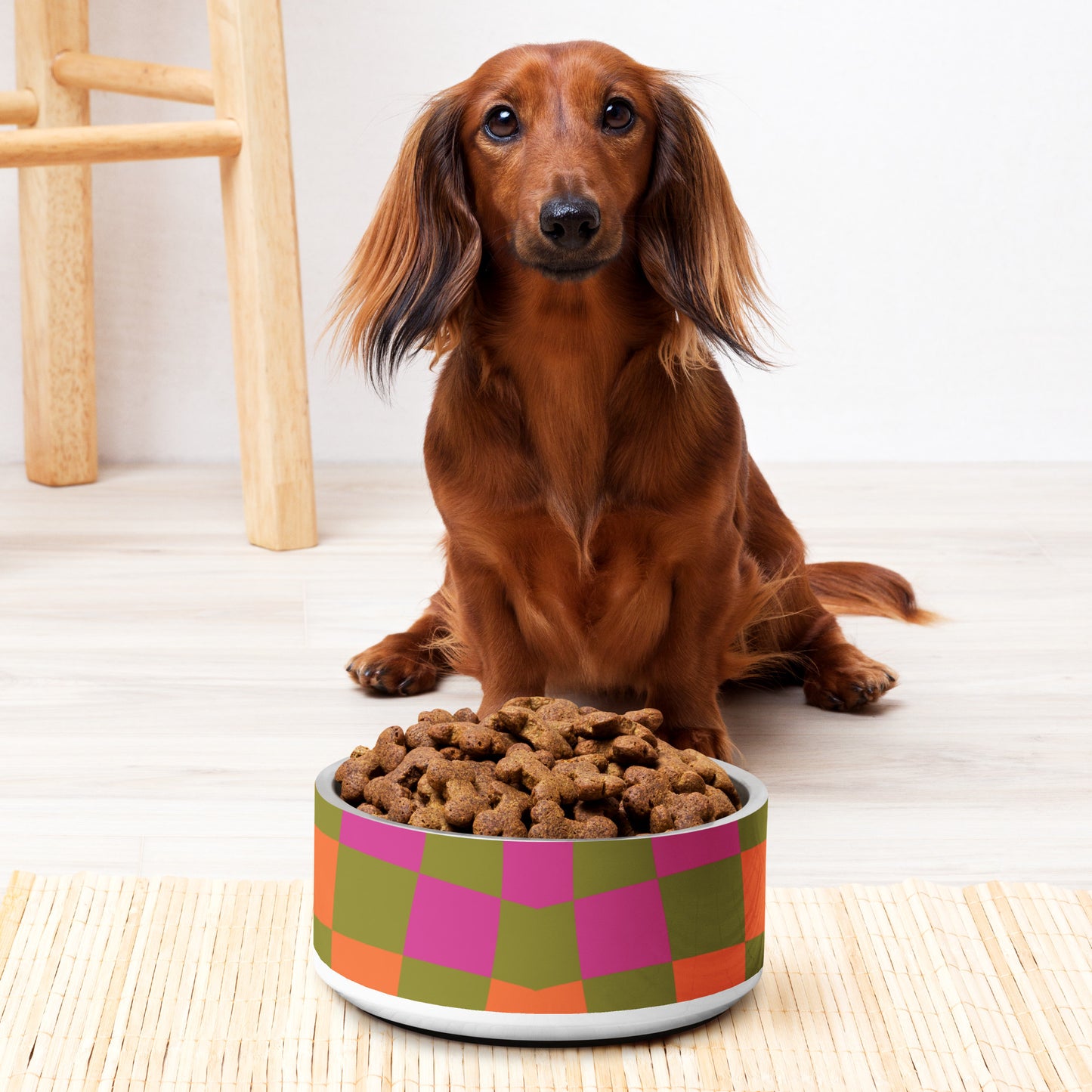 Checkered Pet bowl