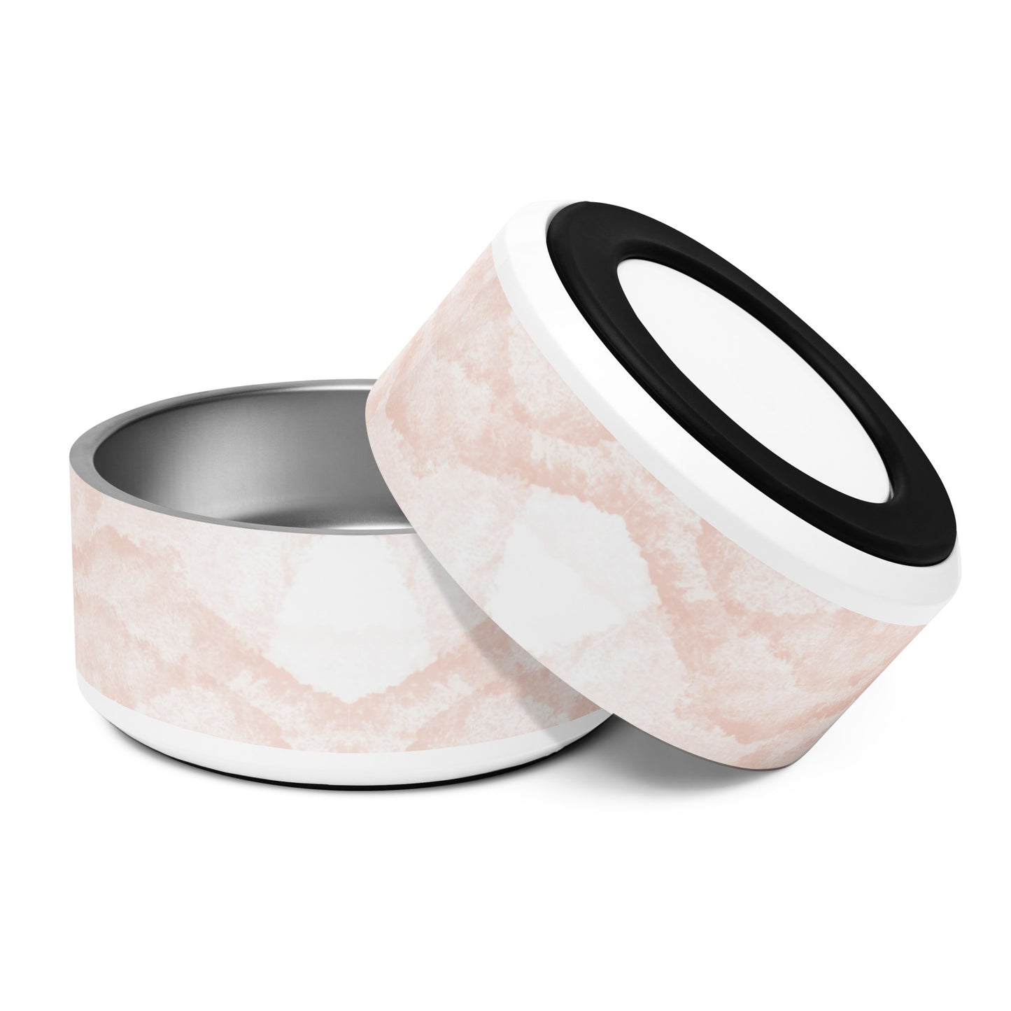 Pink Marble Print Pet bowl