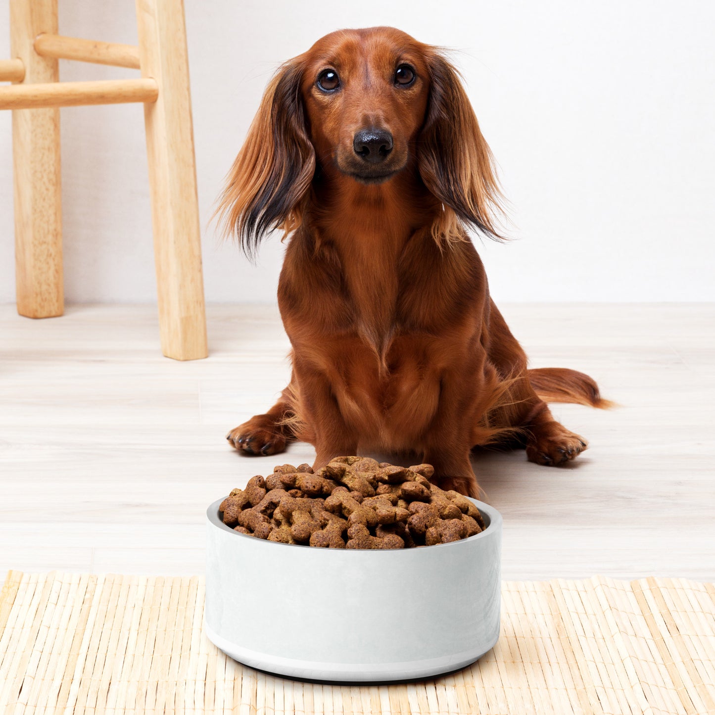 Green Marble Print Pet bowl