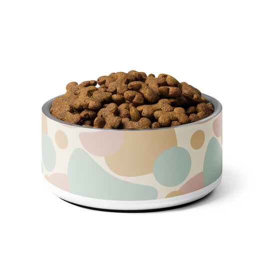 Neutral Spotted Pet bowl