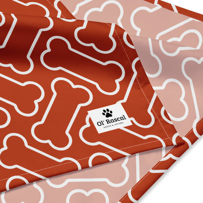 Bone All-over print Pet bandana