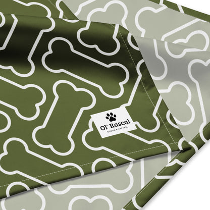 Bone All-over print Pet bandana