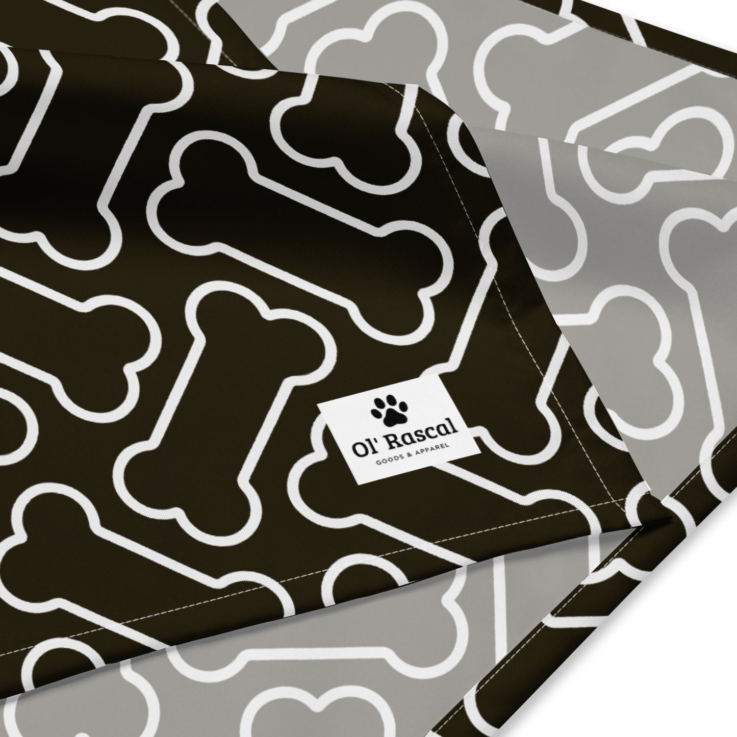 Bone All-over print Pet bandana