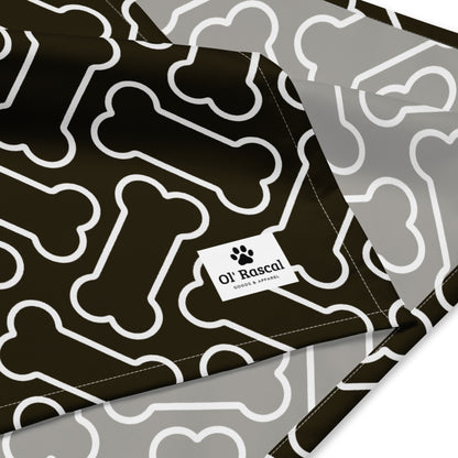 Bone All-over print Pet bandana